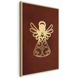  Slika - Angelic Gold (1 Part) Vertical 40x60 U prirodnom drvenom okviru | shoptok.hr