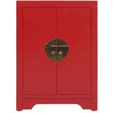  Noćni ormarić crveni 38 x 28 x 52 cm od drva paulovnije | shoptok.hr