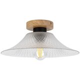  Stropna svetiljka JULL WOOD 1xE27/15W/230V hrast/prozirno, prečnik 34 cm | Eponuda.com