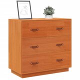  Komoda voštano smeđa 80 x 40 x 75 cm od masivne borovine | shoptok.hr