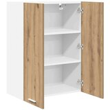 vidaXL Viseča omarica s polico Riga Umetni hrast 60 x 31 x 80 cm | Shoptok.si