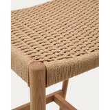 Kave Home Barska stolica od punog hrasta u prirodnoj boji (visine sjedala 70 cm) Analy – | shoptok.hr
