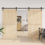  Pribor za klizna vrata 400 cm čelični crni | shoptok.hr