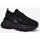 Boto Women's Sneakers With Crocheted Upper Black Jelhiris | shoptok.hr