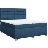  The Living Store Box spring postelja z vzmetnico modra 200x200 cm blago - Box Spring Postelja, (21458138) | Shoptok.si