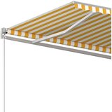vidaXL tenda na ručno uvlačenje 600 x 350 cm žuto-bijela | shoptok.hr