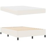  Krevetna konstrukcija s madracem Krema 140 x 190 cm tkanina | shoptok.hr