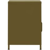  Nočna omarica olivno zelena 35x35x51 cm jeklo, (20731930) | Shoptok.si