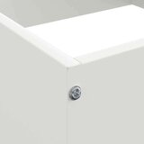  Ograda oko Travnjaka 6 pcs Bijelo 40 x 40 x 13 cm Čelik | shoptok.hr