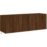  Zidni TV ormarići LED 2 kom smeđa boja hrasta 60x35x41 cm | shoptok.hr