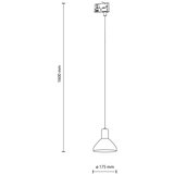  Luster na sajli za 3-fazni šinski sistem NEO 1xE27/15W/230V crna/dimljena crna | Eponuda.com
