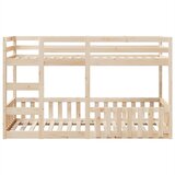 Krevet na kat 80 x 200 cm od masivne borovine | shoptok.hr