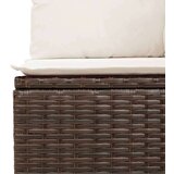  9-dijelni set vrtnih sofa s jastucima poliratan smeđi | shoptok.hr
