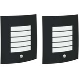  Vanjska zidna lampa 2 pcs Crna 23.5 x 9 x 26 cm | Eponuda.com