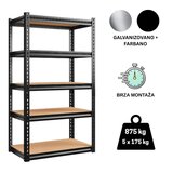 Epro polica premium 183x90x30/ metal-drvo/ 875kg (5x175kg) | Eponuda.com