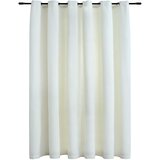 Furnova Zatemnitvena zavesa z obročki žametna krem 290x245 cm, (21917782) | Shoptok.si