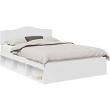  Okvir za krevet Bijelo 140 x 190 cm Čvrsto borovo drvo | shoptok.hr