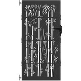  Vrtna vrata 85 x 175 cm Čelik s praškastim premazom Crna | Eponuda.com