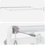 Tenda na ručno uvlačenje s LED smeđa 600 x 300 cm | shoptok.hr