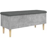  Klupa za pohranu boja betona 102x42x46 cm konstruirano drvo | shoptok.hr