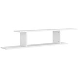  TV polica bijela 125 x 18 x 23 cm od iverice | shoptok.hr