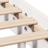 vidaXL Knjižna postelja brez vzmetnice bela 120x200 cm trdna borovina | Shoptok.si