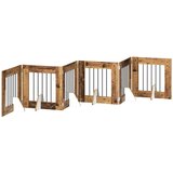  Vrata za pse s postoljem 6 pcs Staro drvo 60 x 60 cm | shoptok.hr