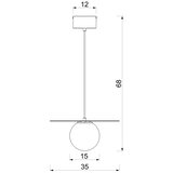  Luster na sajli FLAT 1xE27/15W/230V bordo | Eponuda.com