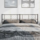  Metalno zamjensko uzglavlje crno 180 cm | shoptok.hr