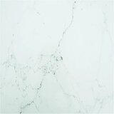 Stolna ploča bijela 80x80 cm 6 mm staklena s mramornim uzorkom | shoptok.hr