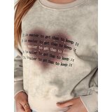 DStreet Bluza damska oversize tie-dye z sercem DESSER beżowa | Shoptok.si