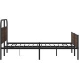  Metalni okvir kreveta bez madraca smeđa boja hrasta 160x200 cm | Eponuda.ba
