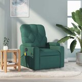 vidaXL masažni naslanjač temno zeleno blago | Shoptok.si