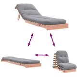 vidaXL Futon na razvlačenje s madracem 60x206x11 cm masivna duglazija | shoptok.hr