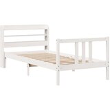  Okvir kreveta s uzglavljem bez madraca bijeli 90x200 cm | shoptok.hr
