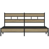  Metalni okvir kreveta bez madraca boja hrasta sonome 180x200 cm | Eponuda.com