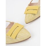 GOODIN Yellow sandals with an open heel | Shoptok.si