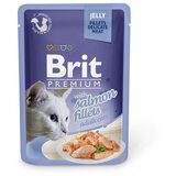 Brit Premium Cat Delicate Fileji u želeu s lososom 85 g vrečka Cene