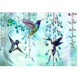  Samoljepljiva foto tapeta - Flying Hummingbirds (Green) 441x315 | shoptok.hr