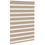Zebra zavjesa Pješčano smeđa 110x100 cm Širina tkanine 105,9 cm Poliester | Shoptok.si