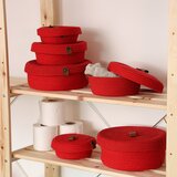 Wallity set 6 korpi za odlaganje Crveni Cene