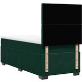 Box spring krevet s madracem tamnozeleni 90x190 cm baršunasti | shoptok.hr