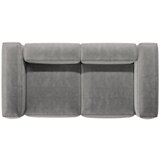 Cosmopolitan Design Svetlo siva sedežna garnitura iz rebrastega žameta 224 cm Bergano – | Shoptok.si