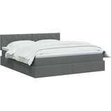  Krevet s madracem i skladištem Tamnosiva 180 x 200 cm Baršun | shoptok.hr