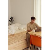 Karup Design Bračni krevet od masivnog bora s prostorom za odlaganje s podnicom 160x200 cm u prirodnoj boji Basement Bed – | shoptok.hr