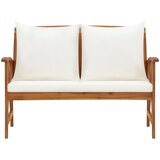 The Living Store Vrtna klop z blazinami 119 cm trden akacijev les - Vrtna Klop, (21460397) | Shoptok.si