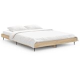 The Living Store Posteljni okvir sonoma hrast 135x190 cm inženirski les - Posteljni Okvir, (21523846) | Shoptok.si