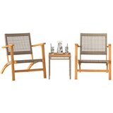  3-dijelni bistro set od poliratana i masivnog drva bagrema bež | shoptok.hr