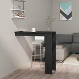 vidaXL Zidni barski stol crni 102 x 45 x 103,5 cm konstruirano drvo Cijene