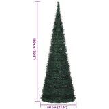  Prigodno osvijetljeno umjetno božićno drvce zeleno 180 cm | shoptok.hr